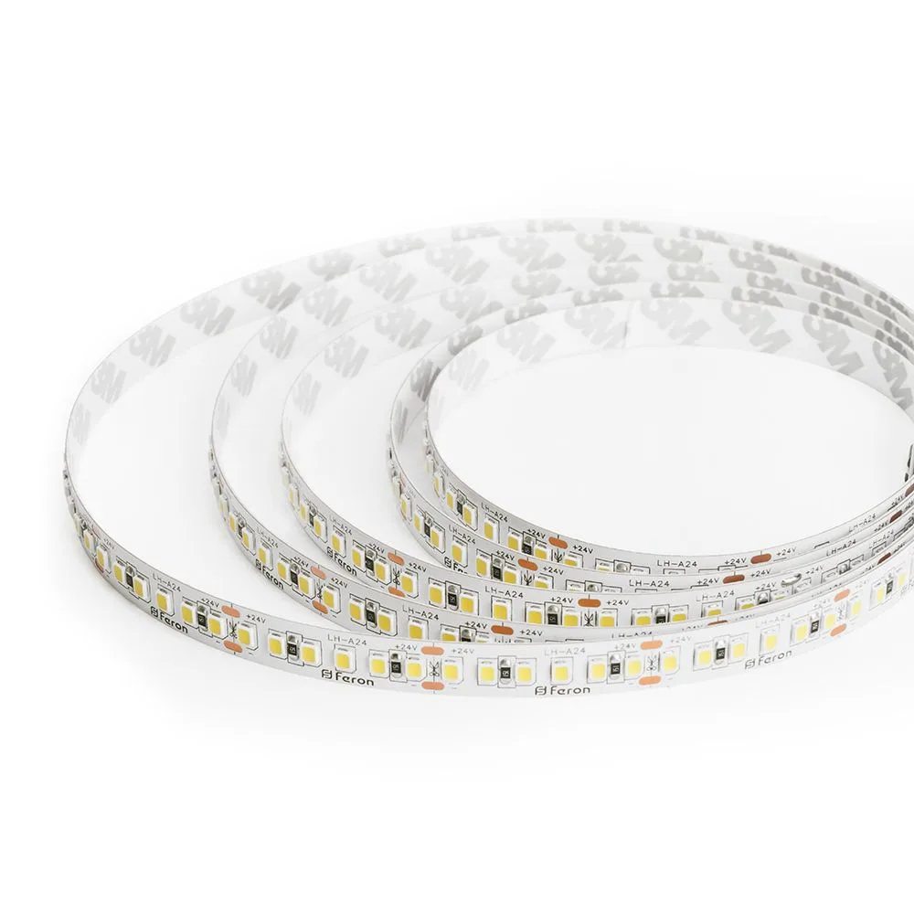 FERON Светодиодная LED лента LS502, 180SMD(2835)/м 16Вт/м 24V 5000*10*1.22мм 3000К IP20 FERON Светодиодная LED лента LS502, 180SMD(2835)/м 16Вт/м 24V 5000*10*1.22мм 3000К IP20