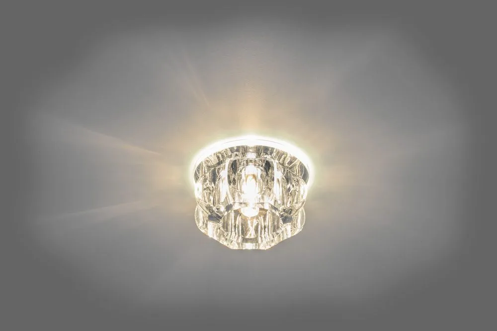 FERON Светильник встраиваемый с белой LED подсветкой JD159 потолочный JCD9 G9 прозрачный FERON Светильник встраиваемый с белой LED подсветкой JD159 потолочный JCD9 G9 прозрачный