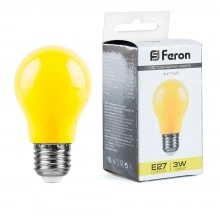 Лампа светодиодная FERON LB-375 E27 3W 230V желтый 25921