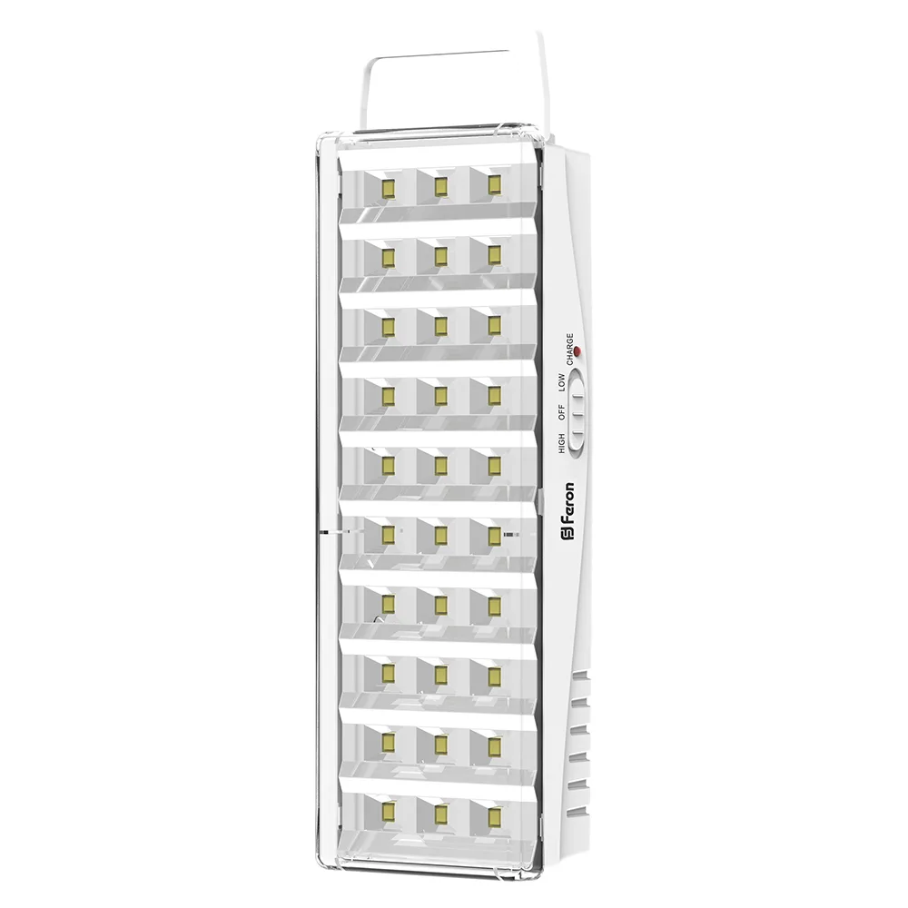 FERON Светильник аккумуляторный, 30 LED DC, белый, EL15 артикул 12896 FERON Светильник аккумуляторный, 30 LED DC, белый, EL15 артикул 12896