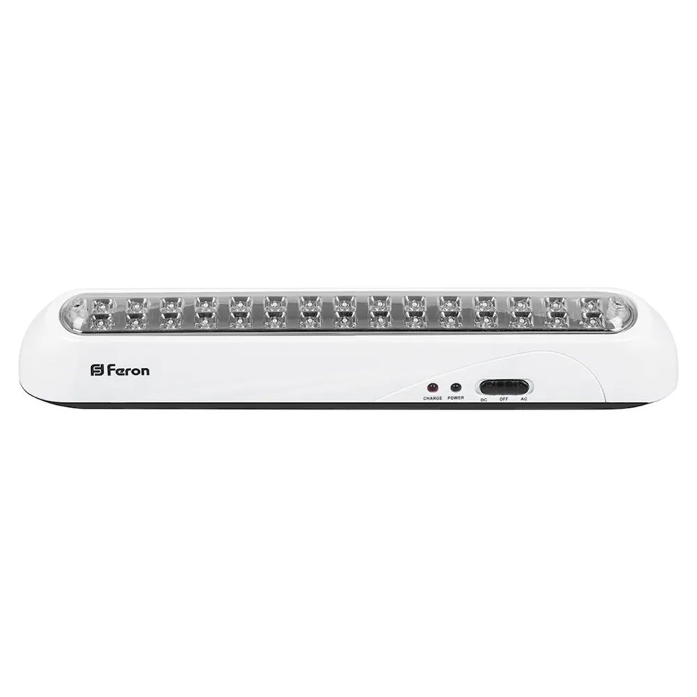 FERON Светильник аккумуляторный, 30 LED AC/DC, белый, EL20 артикул 12901 FERON Светильник аккумуляторный, 30 LED AC/DC, белый, EL20 артикул 12901
