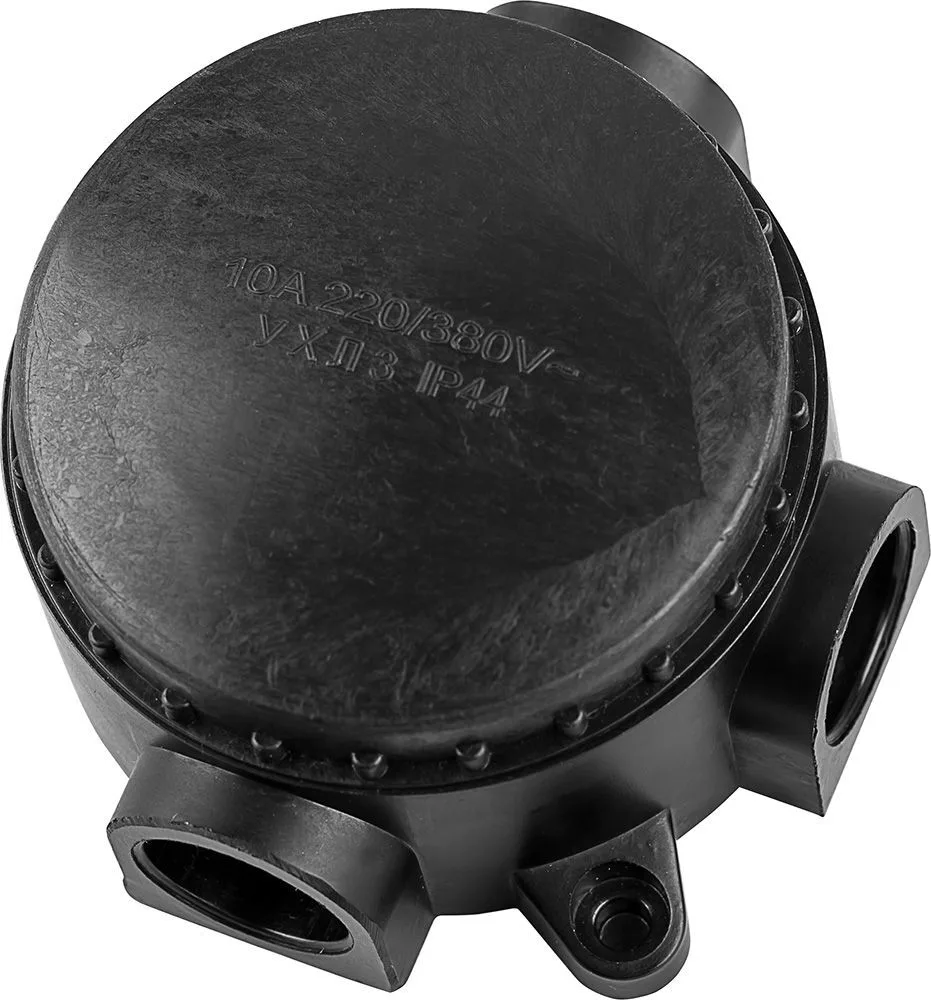 FERON Монтажная разветвительная коробка КЭМ 1-10-3Б, 380V, 95х48х110, черный 29848 FERON Монтажная разветвительная коробка КЭМ 1-10-3Б, 380V, 95х48х110, черный 29848