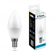 Лампа светодиодная FERON LB-770 Свеча E14 11W 175-265V 6400K 25943