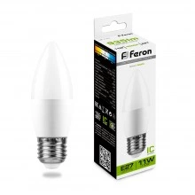 Лампа светодиодная FERON LB-770 Свеча E27 11W 175-265V 4000K 25944