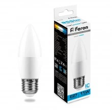Лампа светодиодная FERON LB-770 Свеча E27 11W 175-265V 6400K 25945