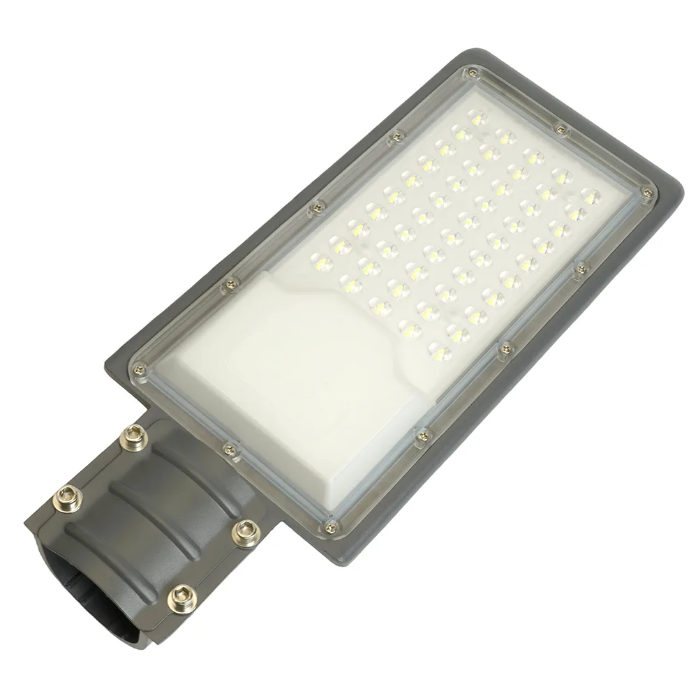 FERON Светодиодный уличный консольный светильник SP3032 50W 6400K 230V, серый 32577 FERON Светодиодный уличный консольный светильник SP3032 50W 6400K 230V, серый 32577