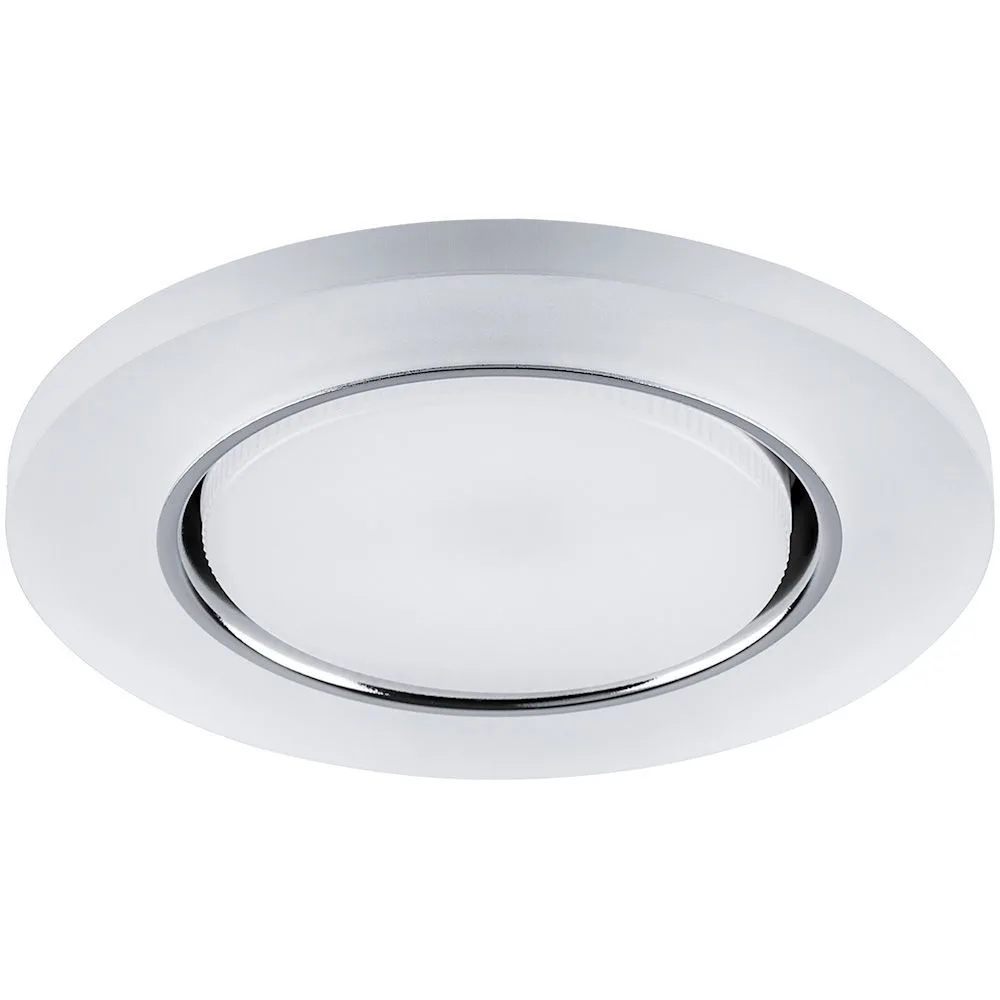 FERON Светильник встраиваемый с белой LED подсветкой CD5020 потолочный GX53 без лампы, белый матовый 32659 FERON Светильник встраиваемый с белой LED подсветкой CD5020 потолочный GX53 без лампы, белый матовый 32659