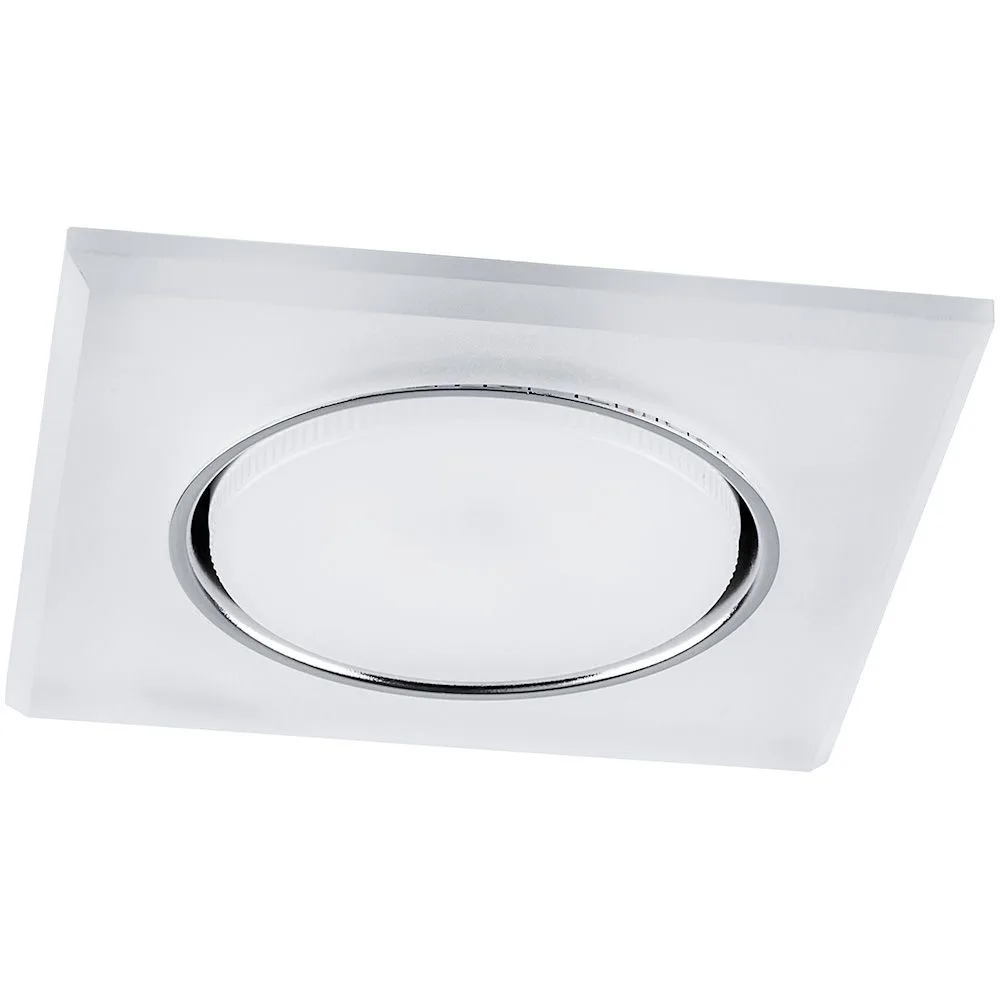 FERON Светильник встраиваемый с белой LED подсветкой CD5022 потолочный GX53 без лампы, белый матовый 32661 FERON Светильник встраиваемый с белой LED подсветкой CD5022 потолочный GX53 без лампы, белый матовый 32661