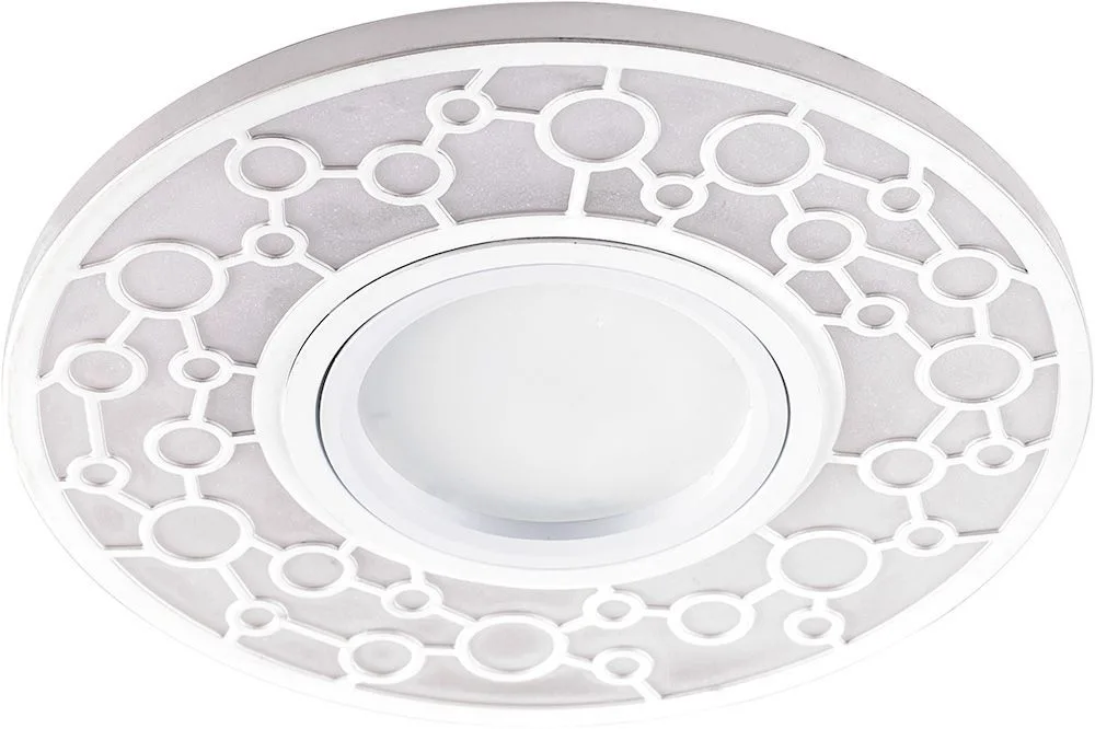 Светильник встраиваемый с LED подсветкой FERON CD990 потолочный MR16 G5.3 белый