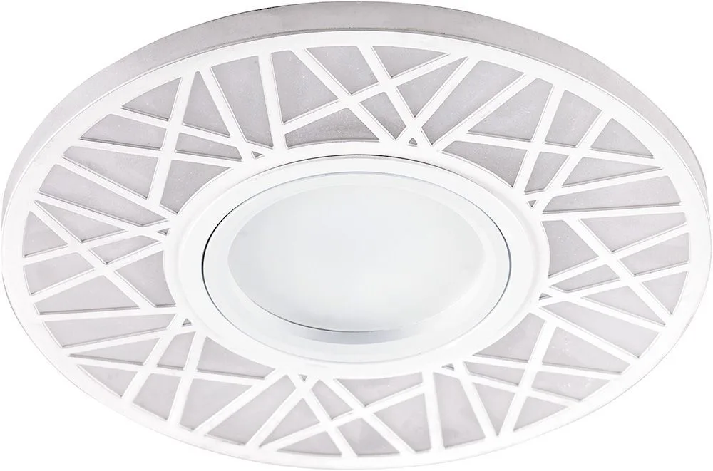 Светильник встраиваемый с LED подсветкой FERON CD991 потолочный MR16 G5.3 белый