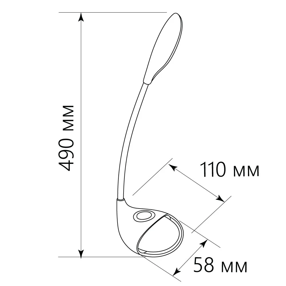 FERON Настольный светодиодный светильник DE1730 7W, 6000-6500K, 100-240V, белый 41553 FERON Настольный светодиодный светильник DE1730 7W, 6000-6500K, 100-240V, белый 41553