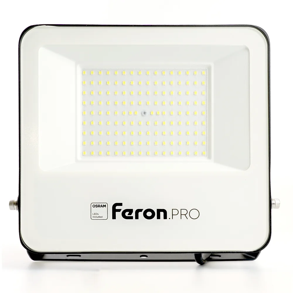 FERON Светодиодный прожектор Feron.PRO LL-1000 IP65 100W 6400K черный 41541 FERON Светодиодный прожектор Feron.PRO LL-1000 IP65 100W 6400K черный 41541