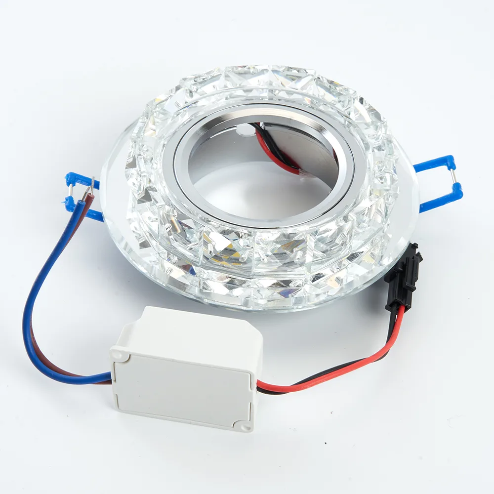 FERON Светильник встраиваемый с белой LED подсветкой CD878 потолочный MR16 G5.3 прозрачный FERON Светильник встраиваемый с белой LED подсветкой CD878 потолочный MR16 G5.3 прозрачный