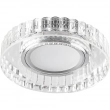Светильник встраиваемый с LED подсветкой FERON CD985 потолочный MR16 G5.3 прозрачный