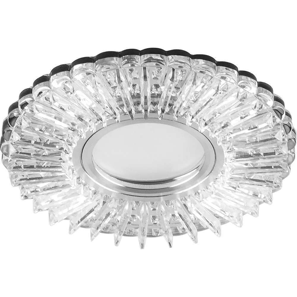 Светильник встраиваемый с белой LED подсветкой FERON CD900 потолочный MR16 G5.3 белый