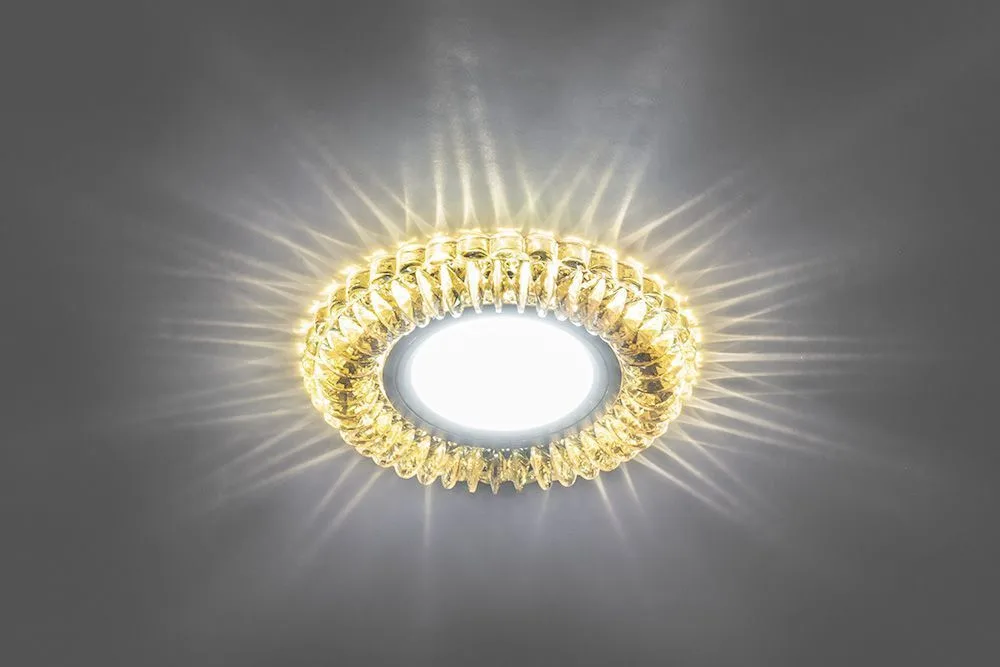 FERON Светильник встраиваемый с белой LED подсветкой CD904 потолочный MR16 G5.3 желтый FERON Светильник встраиваемый с белой LED подсветкой CD904 потолочный MR16 G5.3 желтый