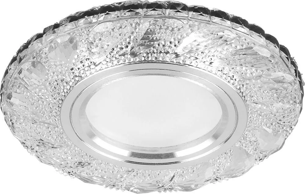 Светильник встраиваемый с белой LED подсветкой FERON CD907 потолочный MR16 G5.3 белый