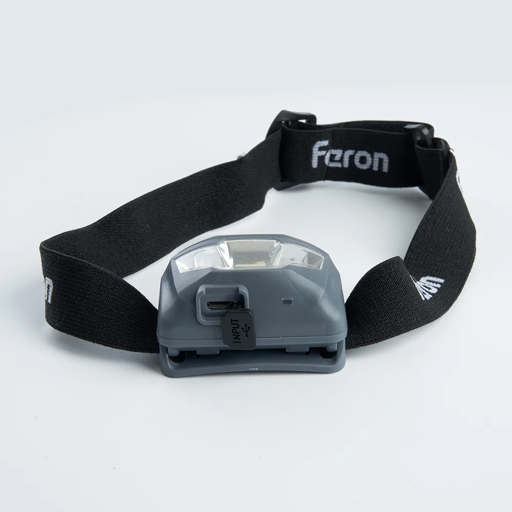 FERON Фонарь налобный TH2301 с аккумулятором 3W 1COB USB IP44, пластик 41680 FERON Фонарь налобный TH2301 с аккумулятором 3W 1COB USB IP44, пластик 41680