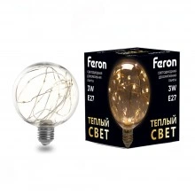 Лампа светодиодная FERON LB-382 E27 3W 230V 2700K 41677