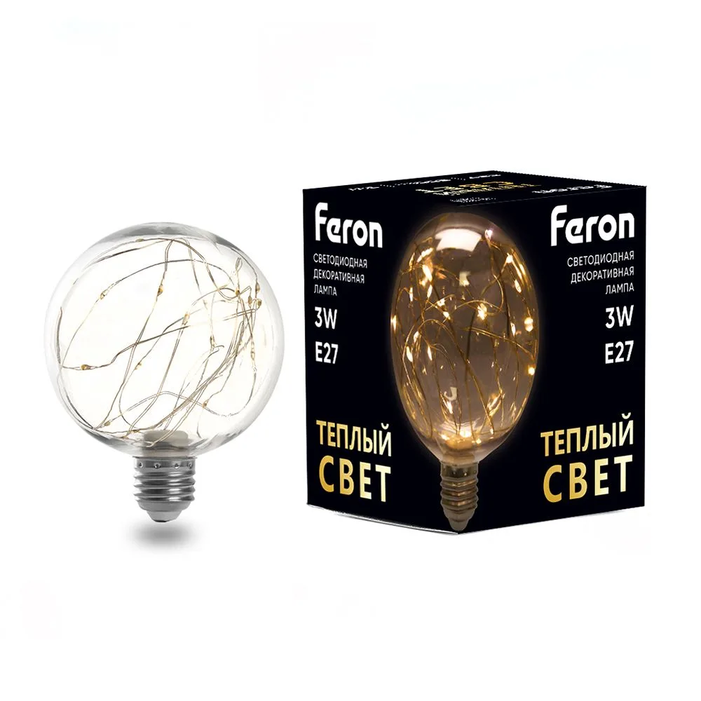 FERON Лампа светодиодная LB-382 E27 3W 230V 2700K 41677 FERON Лампа светодиодная LB-382 E27 3W 230V 2700K 41677