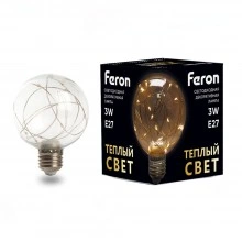Лампа светодиодная FERON LB-381 E27 3W 230V 2700K 41675