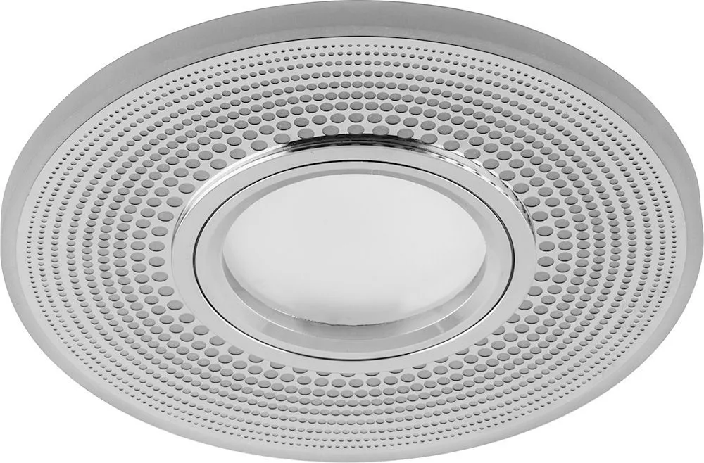 Светильник встраиваемый с белой LED подсветкой FERON CD950 потолочный MR16 G5.3 белый матовый