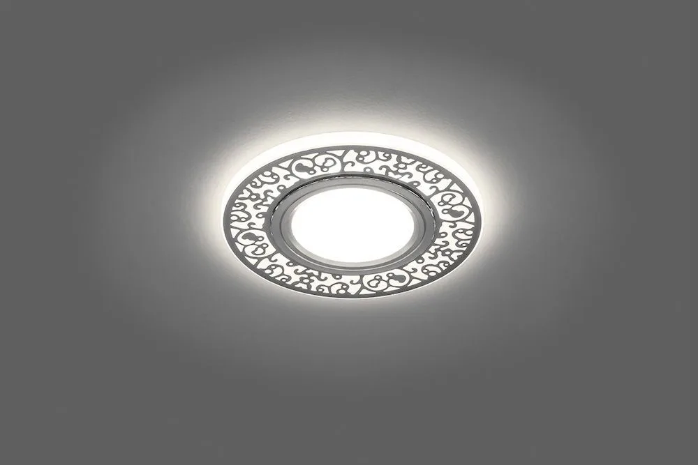 FERON Светильник встраиваемый с белой LED подсветкой CD951 потолочный MR16 G5.3 белый матовый FERON Светильник встраиваемый с белой LED подсветкой CD951 потолочный MR16 G5.3 белый матовый