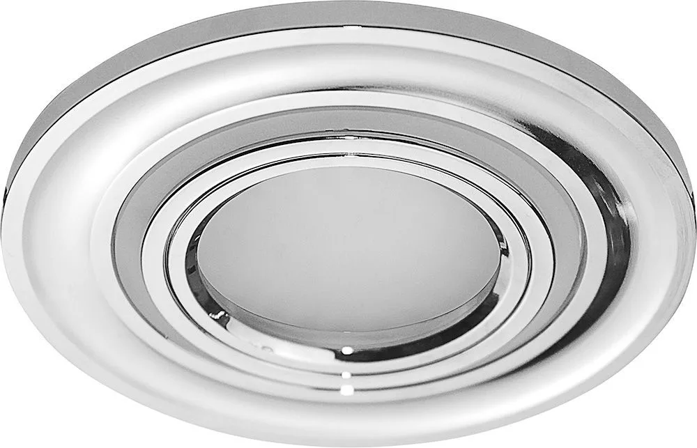 Светильник встраиваемый с белой LED подсветкой FERON CD600 потолочный MR16 G5.3 хром