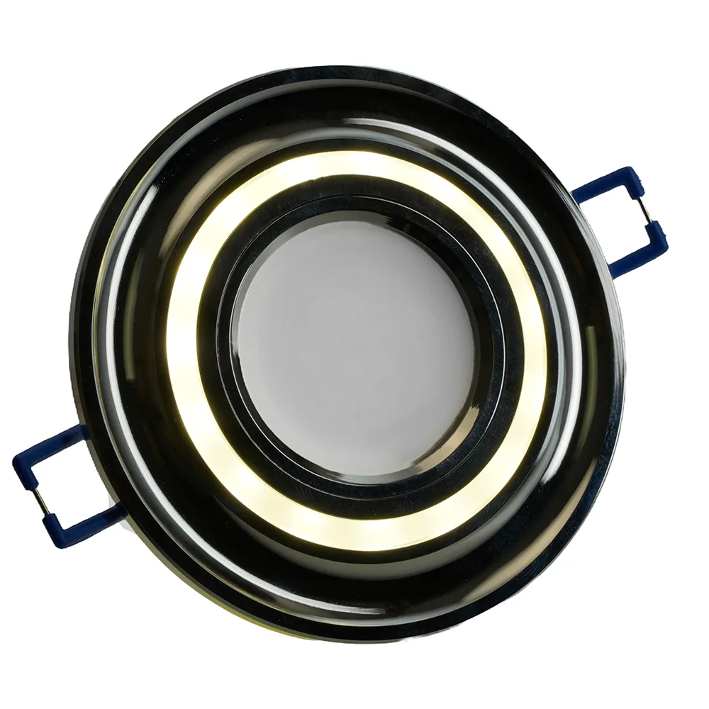 FERON Светильник встраиваемый с белой LED подсветкой CD600 потолочный MR16 G5.3 хром FERON Светильник встраиваемый с белой LED подсветкой CD600 потолочный MR16 G5.3 хром