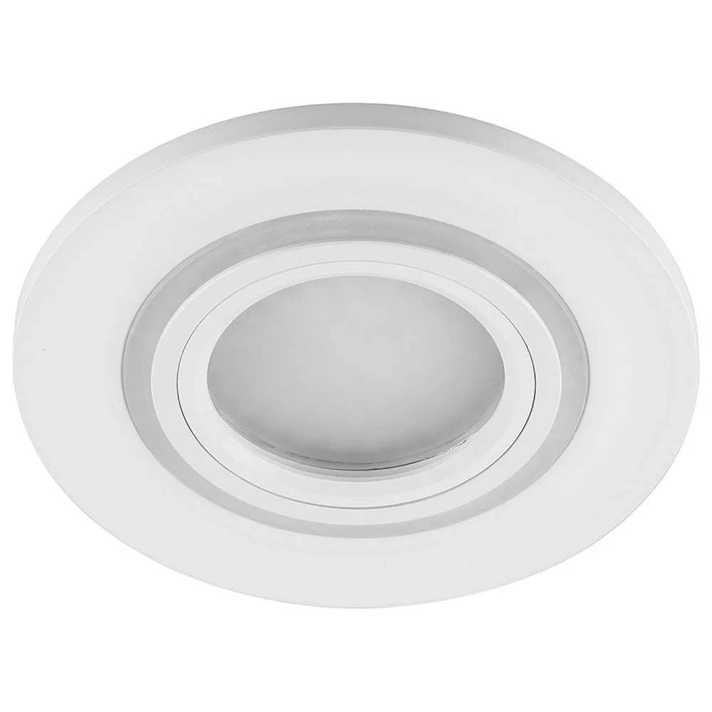 FERON Светильник встраиваемый с белой LED подсветкой CD600 потолочный MR16 G5.3, белый FERON Светильник встраиваемый с белой LED подсветкой CD600 потолочный MR16 G5.3, белый