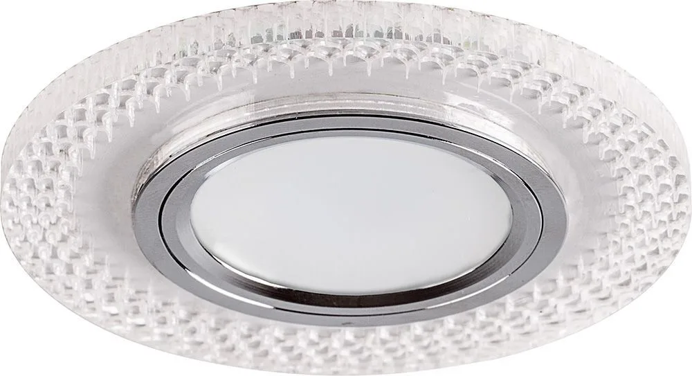 FERON Светильник встраиваемый с белой LED подсветкой CD955 потолочный MR16 G5.3 прозрачный FERON Светильник встраиваемый с белой LED подсветкой CD955 потолочный MR16 G5.3 прозрачный
