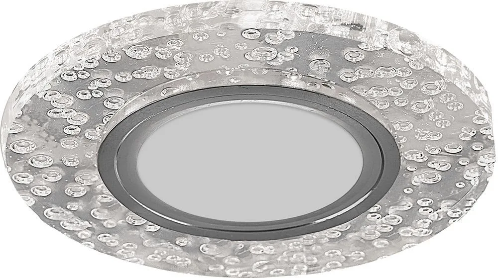 FERON Светильник встраиваемый с разноцветной LED подсветкой CD953 потолочный MR16 G5.3, прозрачный FERON Светильник встраиваемый с разноцветной LED подсветкой CD953 потолочный MR16 G5.3, прозрачный