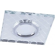 Светильник встраиваемый с LED подсветкой FERON CD984 потолочный MR16 G5.3 прозрачный, хром