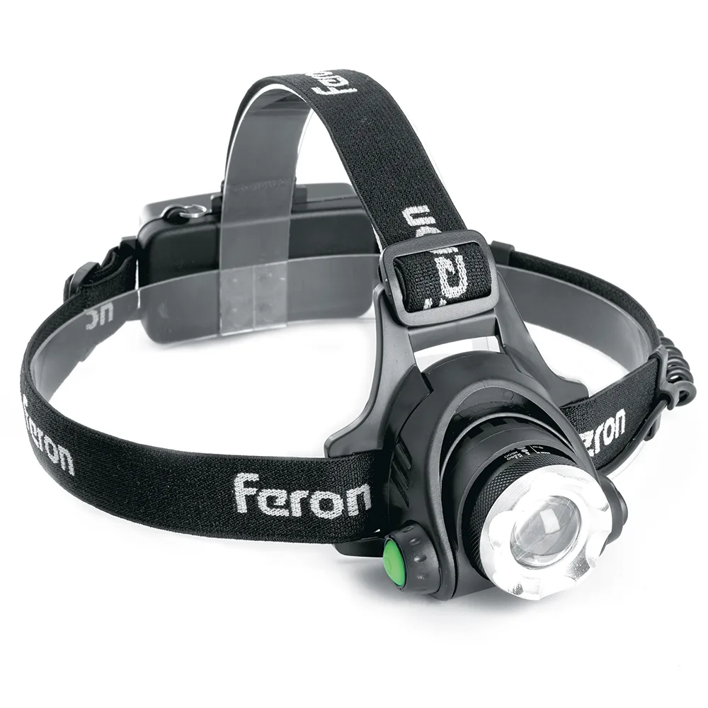 FERON Фонарь налобный TH2305 ZOOM c аккумулятором 5W, 2*18650 IP44 пластик/алюминий 41709 FERON Фонарь налобный TH2305 ZOOM c аккумулятором 5W, 2*18650 IP44 пластик/алюминий 41709