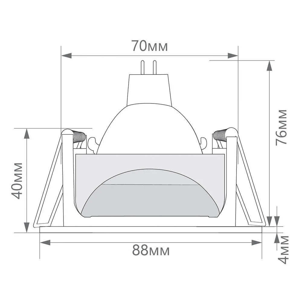 FERON Светильник встраиваемый DL2830 потолочный MR16 GU5.3 белый, черный 32646 FERON Светильник встраиваемый DL2830 потолочный MR16 GU5.3 белый, черный 32646