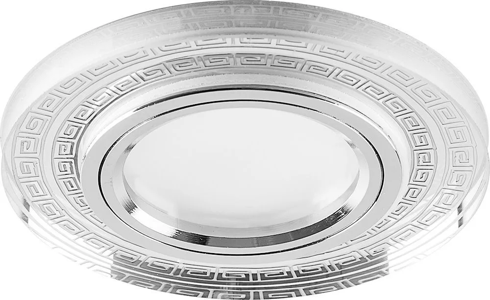 FERON Светильник встраиваемый с LED подсветкой CD960 потолочный MR16 G5.3 прозрачный FERON Светильник встраиваемый с LED подсветкой CD960 потолочный MR16 G5.3 прозрачный