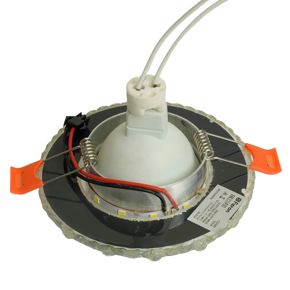 FERON Светильник встраиваемый с LED подсветкой CD941 потолочный MR16 G5.3 прозрачный FERON Светильник встраиваемый с LED подсветкой CD941 потолочный MR16 G5.3 прозрачный