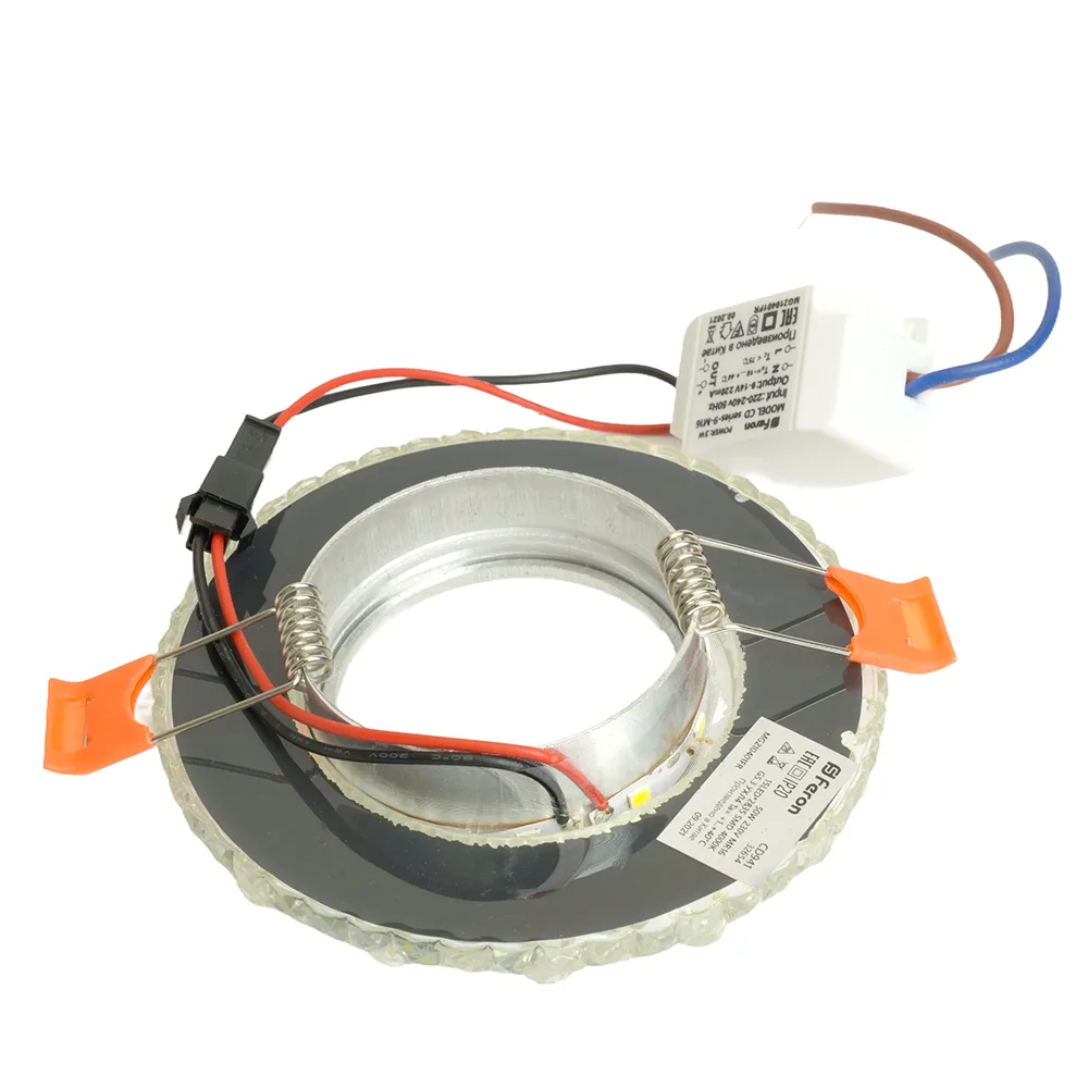 FERON Светильник встраиваемый с LED подсветкой CD941 потолочный MR16 G5.3 прозрачный FERON Светильник встраиваемый с LED подсветкой CD941 потолочный MR16 G5.3 прозрачный