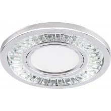 Светильник встраиваемый с LED подсветкой FERON CD958 потолочный MR16 G5.3 прозрачный, хром
