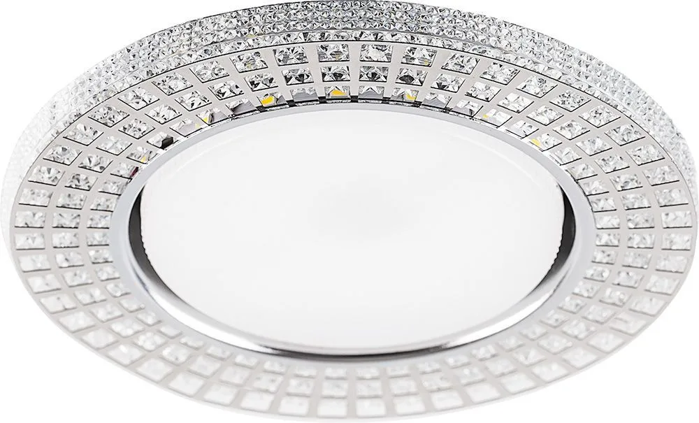FERON Светильник встраиваемый с белой LED подсветкой CD4028 потолочный GX53 без лампы прозрачный 32651 FERON Светильник встраиваемый с белой LED подсветкой CD4028 потолочный GX53 без лампы прозрачный 32651