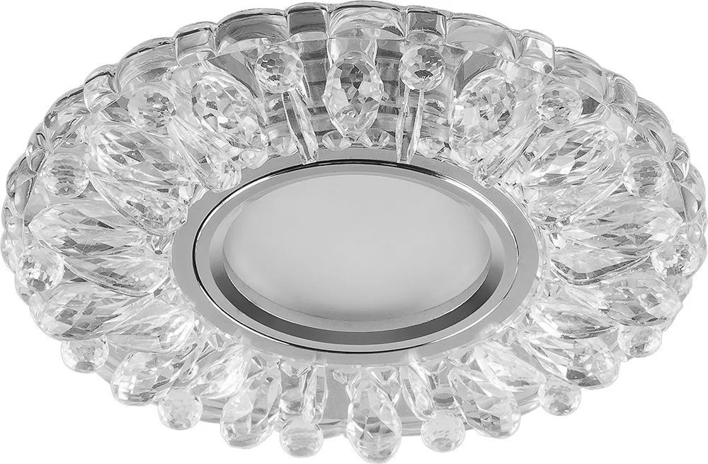 FERON Светильник встраиваемый с белой LED подсветкой CD914 потолочный MR16 G5.3 прозрачный FERON Светильник встраиваемый с белой LED подсветкой CD914 потолочный MR16 G5.3 прозрачный