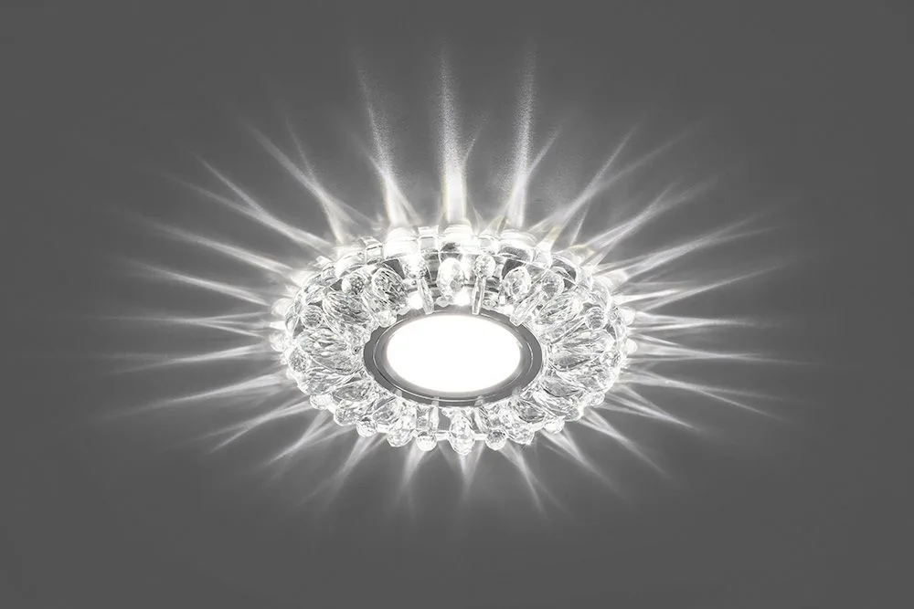 FERON Светильник встраиваемый с белой LED подсветкой CD914 потолочный MR16 G5.3 прозрачный FERON Светильник встраиваемый с белой LED подсветкой CD914 потолочный MR16 G5.3 прозрачный