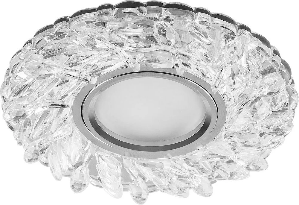 FERON Светильник встраиваемый с белой LED подсветкой CD915 потолочный MR16 G5.3 прозрачный FERON Светильник встраиваемый с белой LED подсветкой CD915 потолочный MR16 G5.3 прозрачный