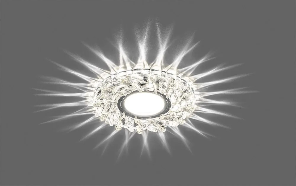 FERON Светильник встраиваемый с белой LED подсветкой CD915 потолочный MR16 G5.3 прозрачный FERON Светильник встраиваемый с белой LED подсветкой CD915 потолочный MR16 G5.3 прозрачный