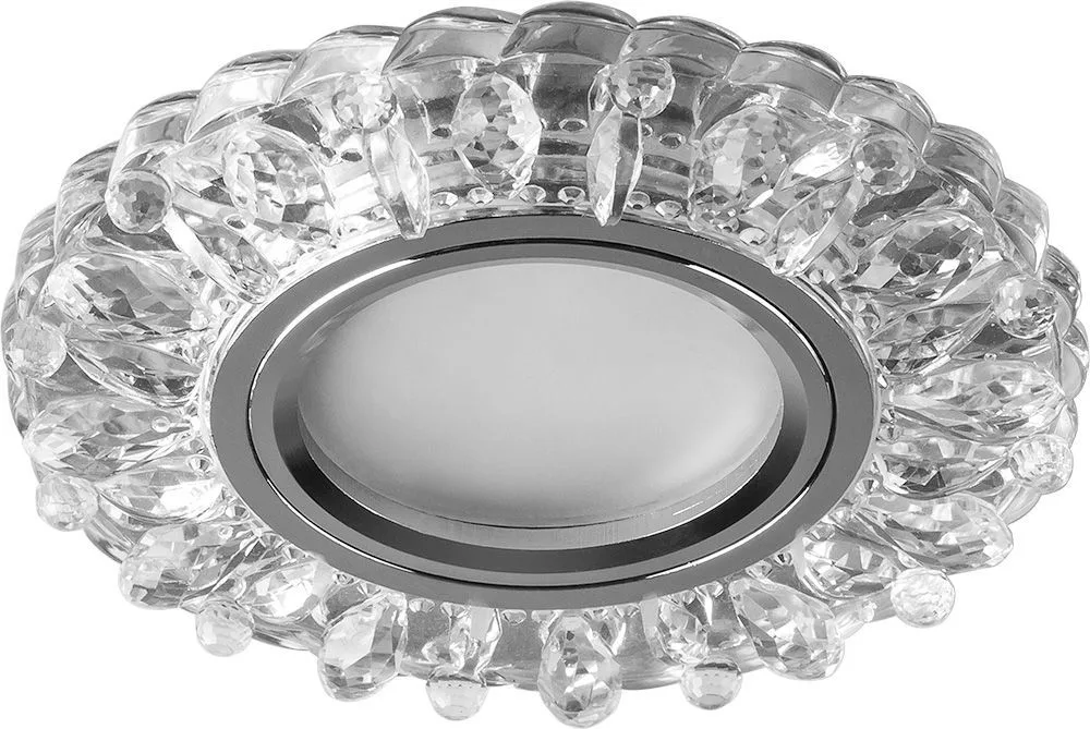 FERON Светильник встраиваемый с белой LED подсветкой CD916 потолочный MR16 G5.3 прозрачный FERON Светильник встраиваемый с белой LED подсветкой CD916 потолочный MR16 G5.3 прозрачный