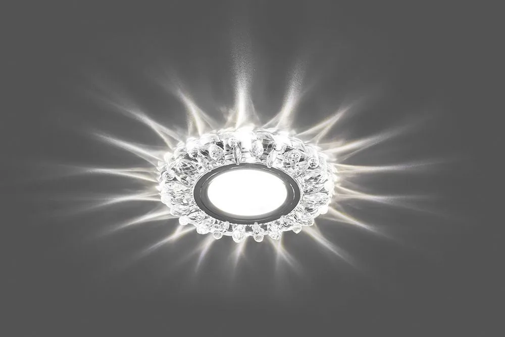 FERON Светильник встраиваемый с белой LED подсветкой CD916 потолочный MR16 G5.3 прозрачный FERON Светильник встраиваемый с белой LED подсветкой CD916 потолочный MR16 G5.3 прозрачный
