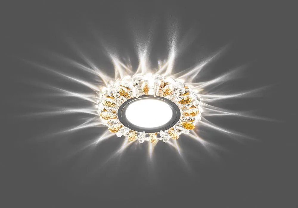 FERON Светильник встраиваемый с белой LED подсветкой CD916 потолочный MR16 G5.3 прозрачный-коричневый FERON Светильник встраиваемый с белой LED подсветкой CD916 потолочный MR16 G5.3 прозрачный-коричневый