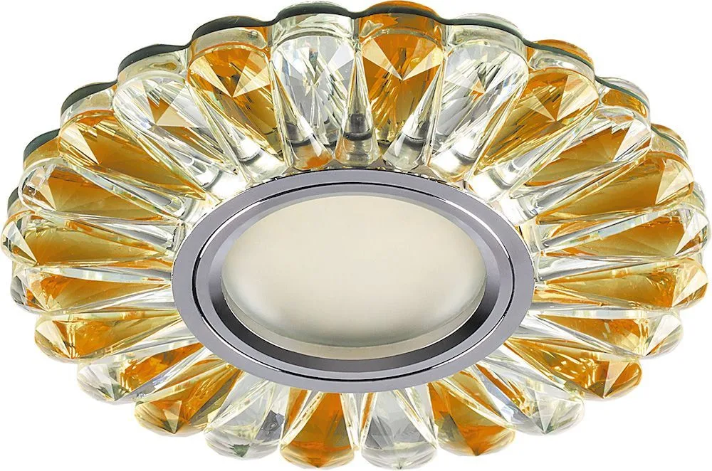 FERON Светильник встраиваемый с белой LED подсветкой CD901 потолочный MR16 G5.3 прозрачный-коричневый FERON Светильник встраиваемый с белой LED подсветкой CD901 потолочный MR16 G5.3 прозрачный-коричневый