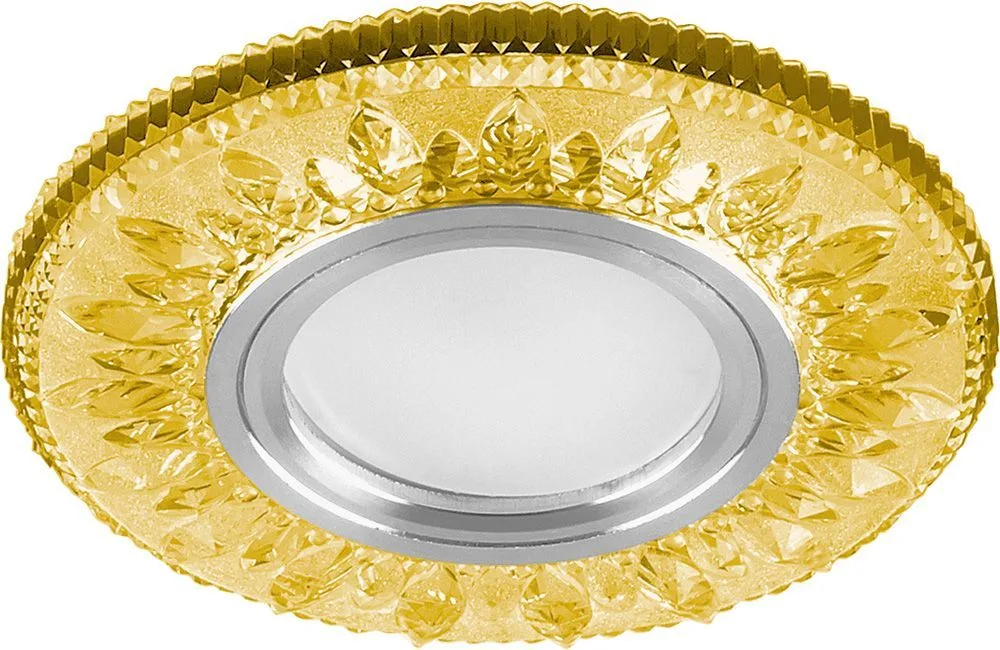 FERON Светильник встраиваемый с белой LED подсветкой CD903 потолочный MR16 G5.3 желтый FERON Светильник встраиваемый с белой LED подсветкой CD903 потолочный MR16 G5.3 желтый