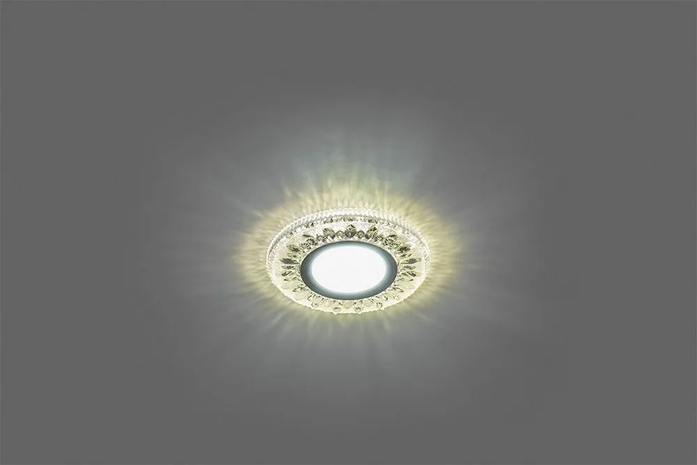 FERON Светильник встраиваемый с белой LED подсветкой CD903 потолочный MR16 G5.3 желтый FERON Светильник встраиваемый с белой LED подсветкой CD903 потолочный MR16 G5.3 желтый